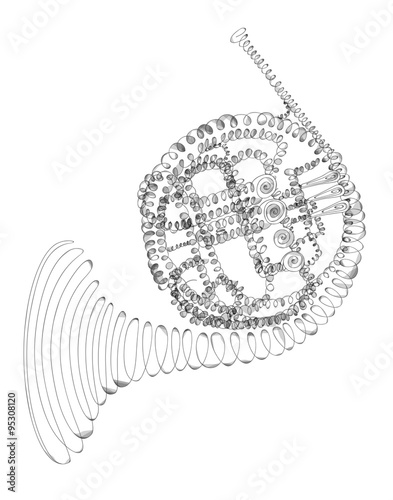 cor d'harmonie à pistons