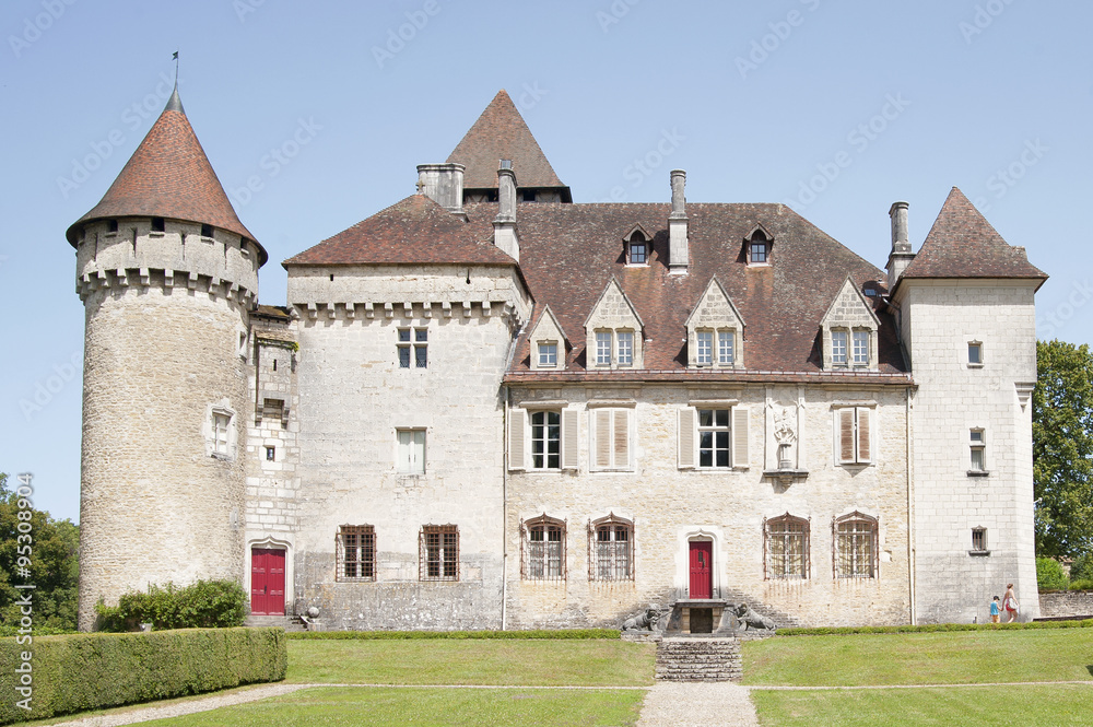 Castle of Clermont (fr.Château de Cléron). Region Franche-Comt