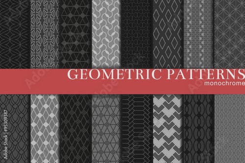 Set of geometric patterns