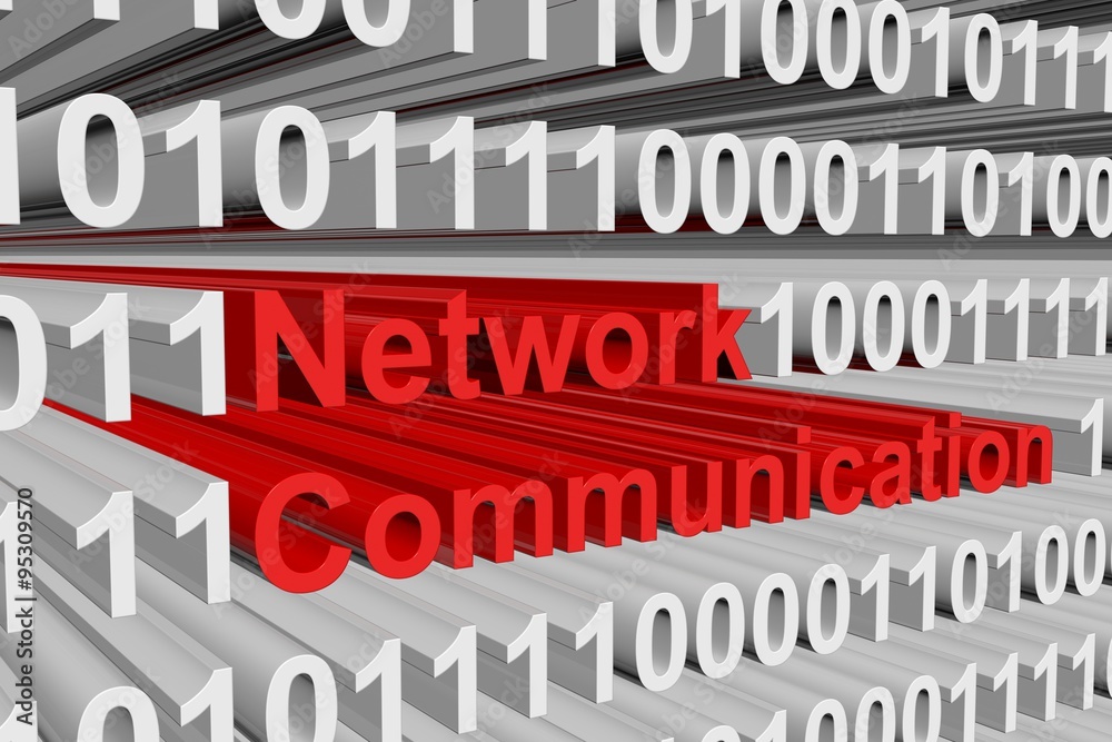 network communication is presented in the form of binary code