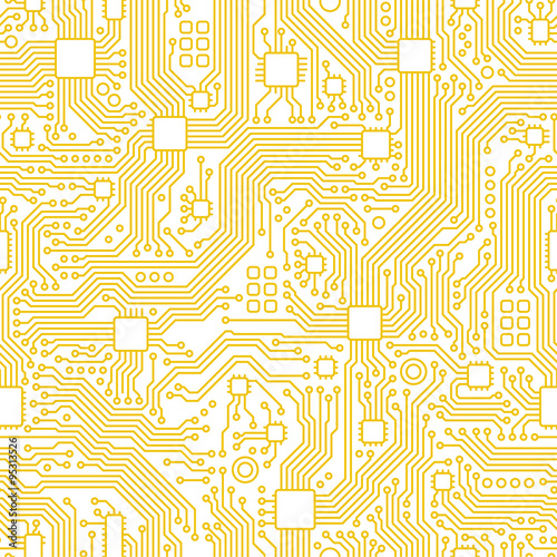 Technology abstract motherboard illustration background. Vector graphic template.