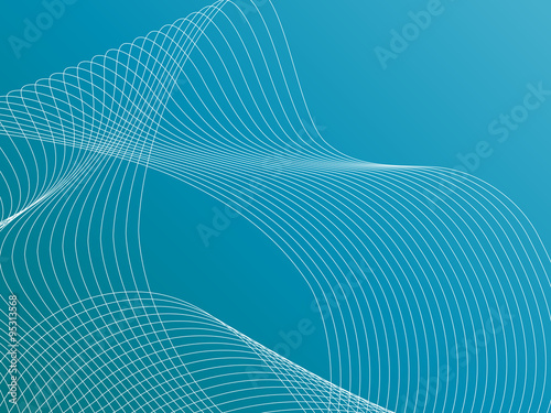 Curvy geometric lines wave pattern texture on colorful background. Vector graphic illustration template.