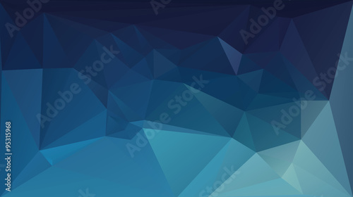 Dark blue polygonal vector background. Can be used in cover design, book design, website background, CD cover, advertising.