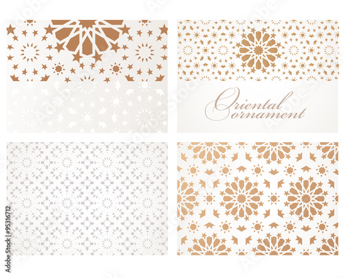 Banners in oriental style