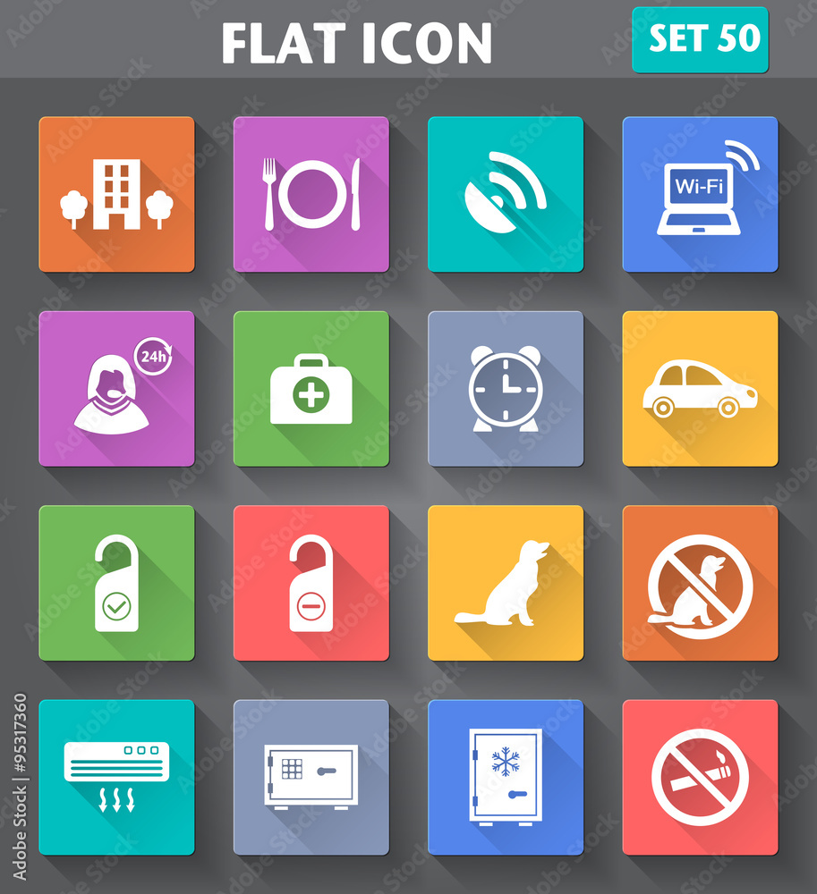 Vector application Hotel Services and Facilities Icons. Set 2 in Vector application Hotel Services and Facilities Icons. Set 2 in