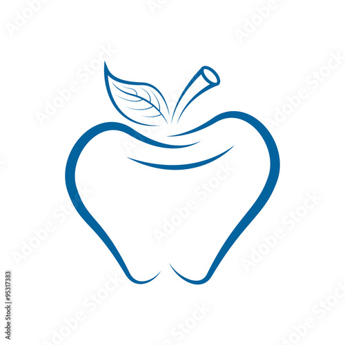 apple dental logo icon