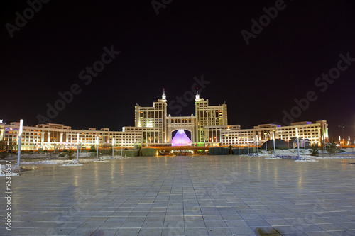 The Capital of Kazakhstan a Astana city. Night shoot.