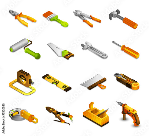 Tools Isometric Icons