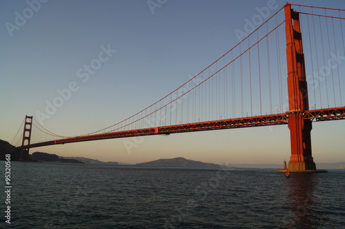 Golden Gate Bridge in der abendlichen Stunde