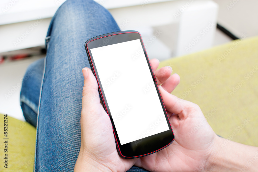 Woman looking at mobile phone Woman looking at mobile phone