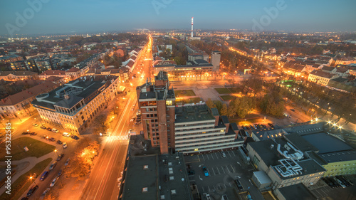 Aerial view of Klaipeda, Lithuania