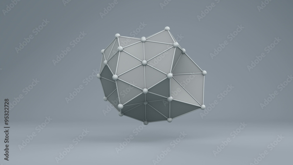 Future Shapes 1008: Futuristic, abstract geometry structure (Loop).