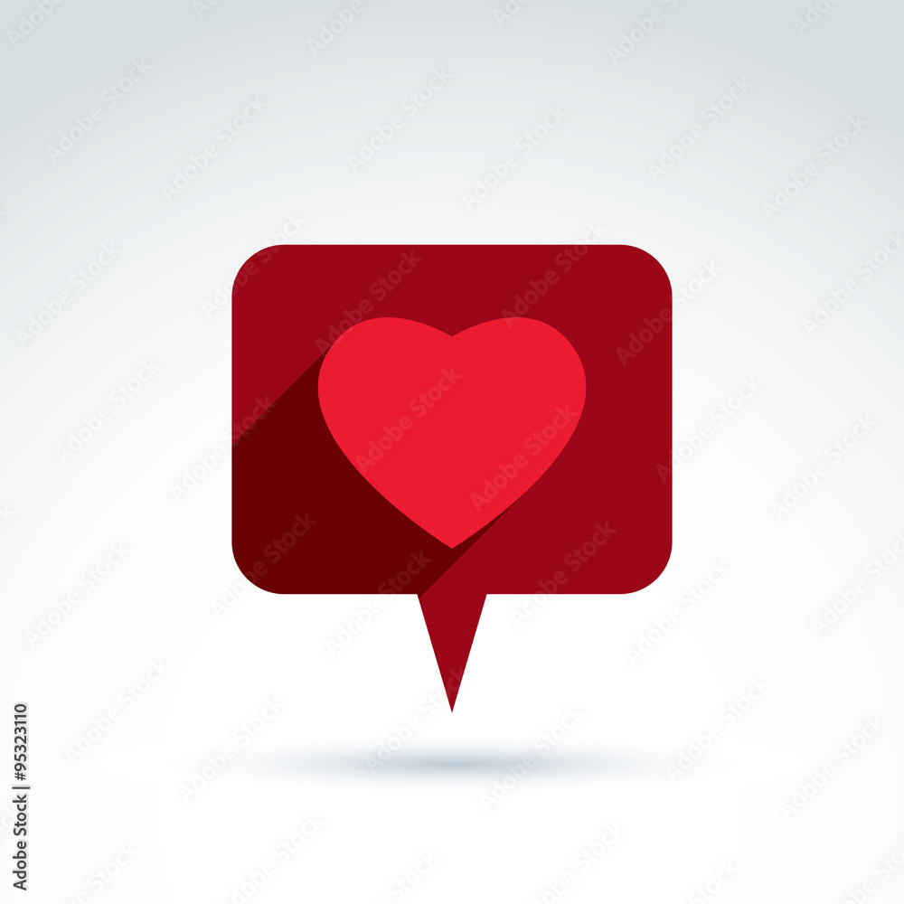 Family consultation symbol, speech bubble with love sign, valent Family consultation symbol, speech bubble with love sign, valent