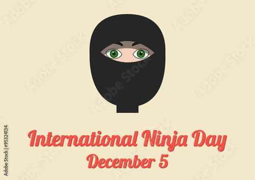 Poster for International Ninja Day (December 5)