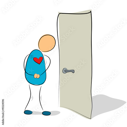 Social phobia - closed door