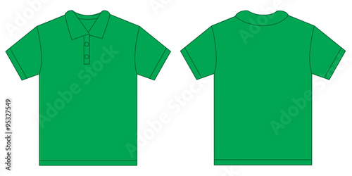 Green Polo Shirt Design Template For Men