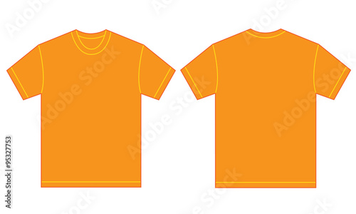 Orange Shirt Design Template For Men