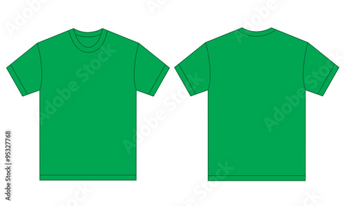 Green Shirt Design Template For Men