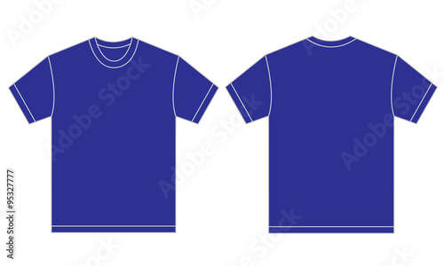 Blue Shirt Design Template For Men