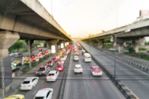 The blur of traffic