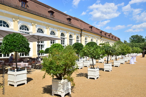 Fototapeta Naklejka Na Ścianę i Meble -  Historic conservatory (Orangerie) in the town of Ansbach, near Nuremberg, Nürnberg, Germany
