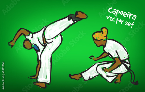 vector capoeira set
