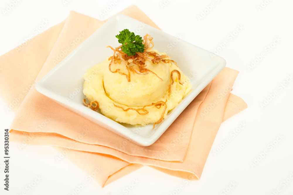 Mash potato with fried onion