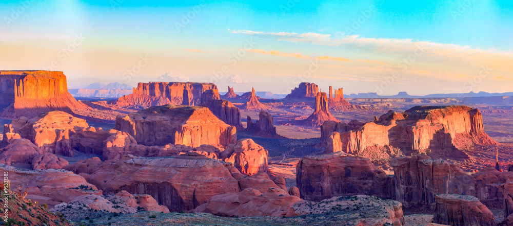 Obraz premium Sunrise at Hunts Mesa viewpoint