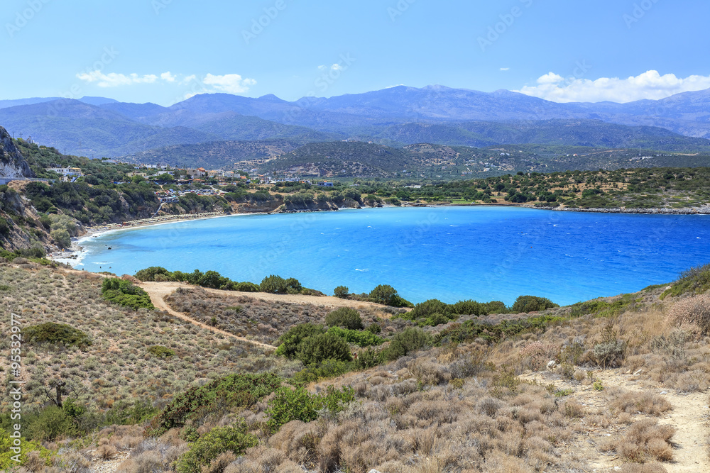 View of the bay of Crete. Greece.