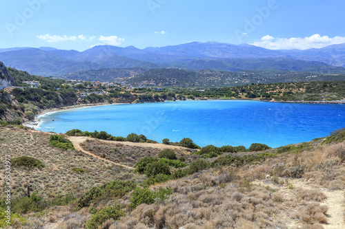 View of the bay of Crete. Greece.