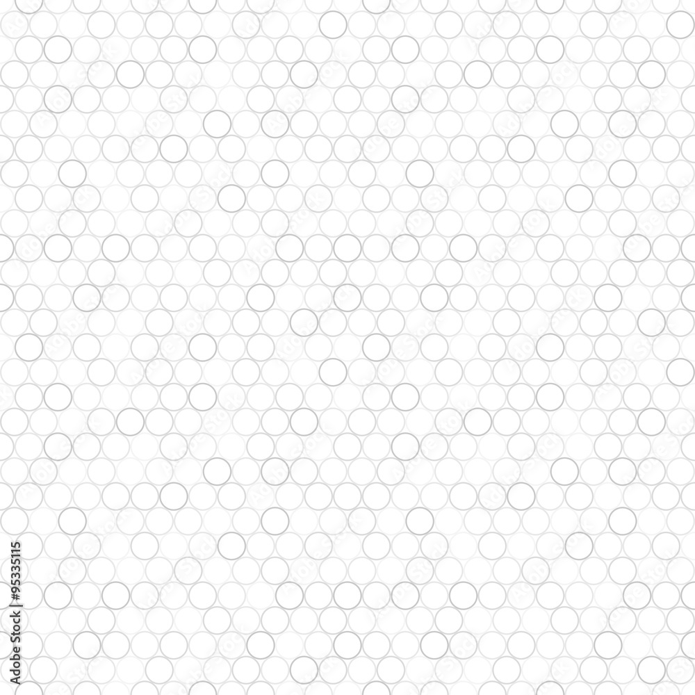 Simple seamless mosaic pattern with circles. 