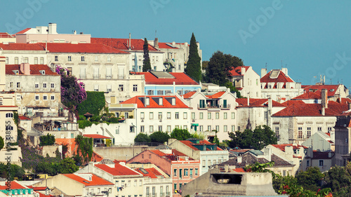 View of Graca district in Lisbon, Portugal