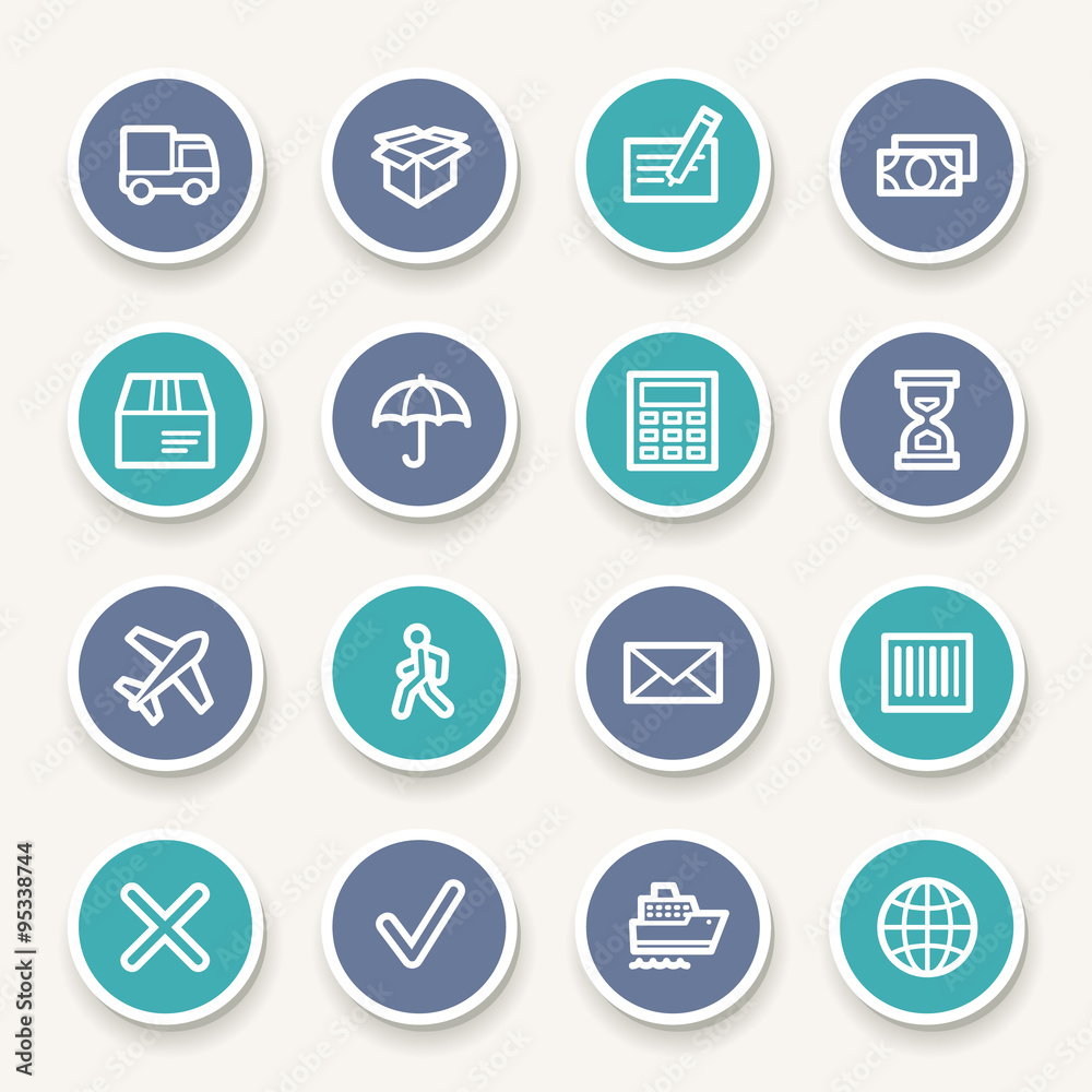 Delivery web icons set Delivery web icons set