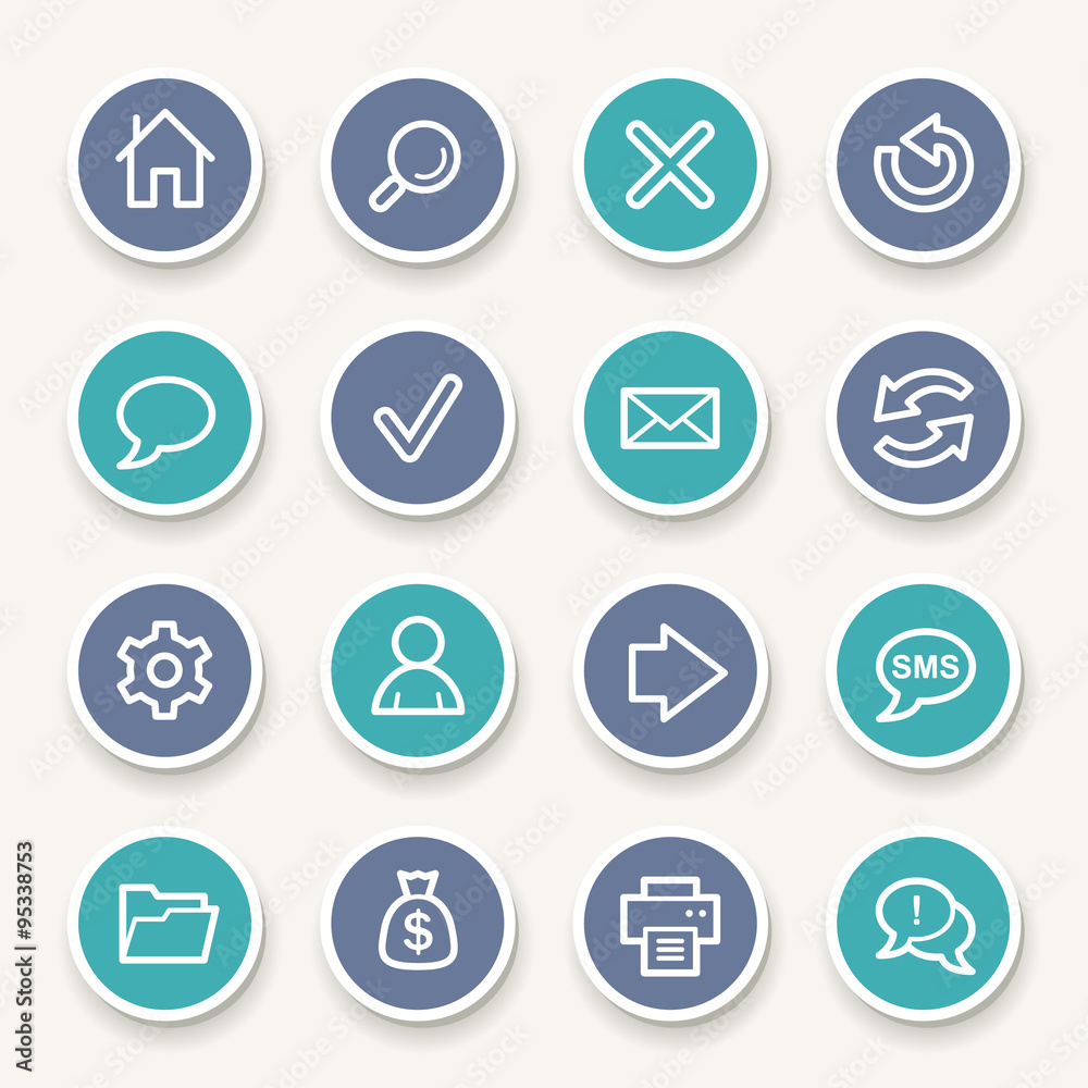 Web & internet icons set Web & internet icons set
