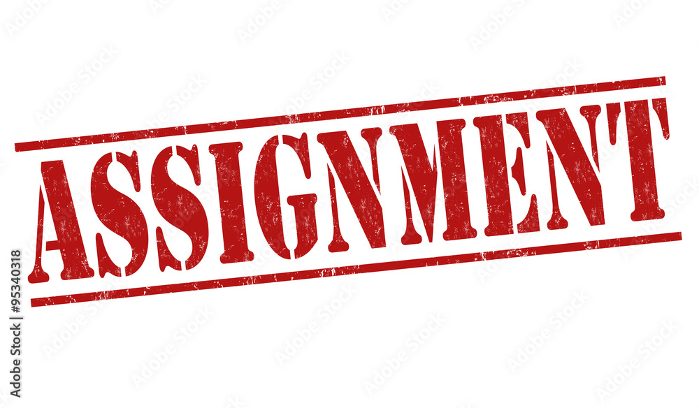 Assignment grunge rubber stamp on white, vector illustration Assignment grunge rubber stamp on white, vector illustration