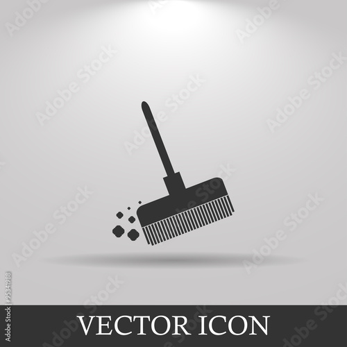 Broom vector icon