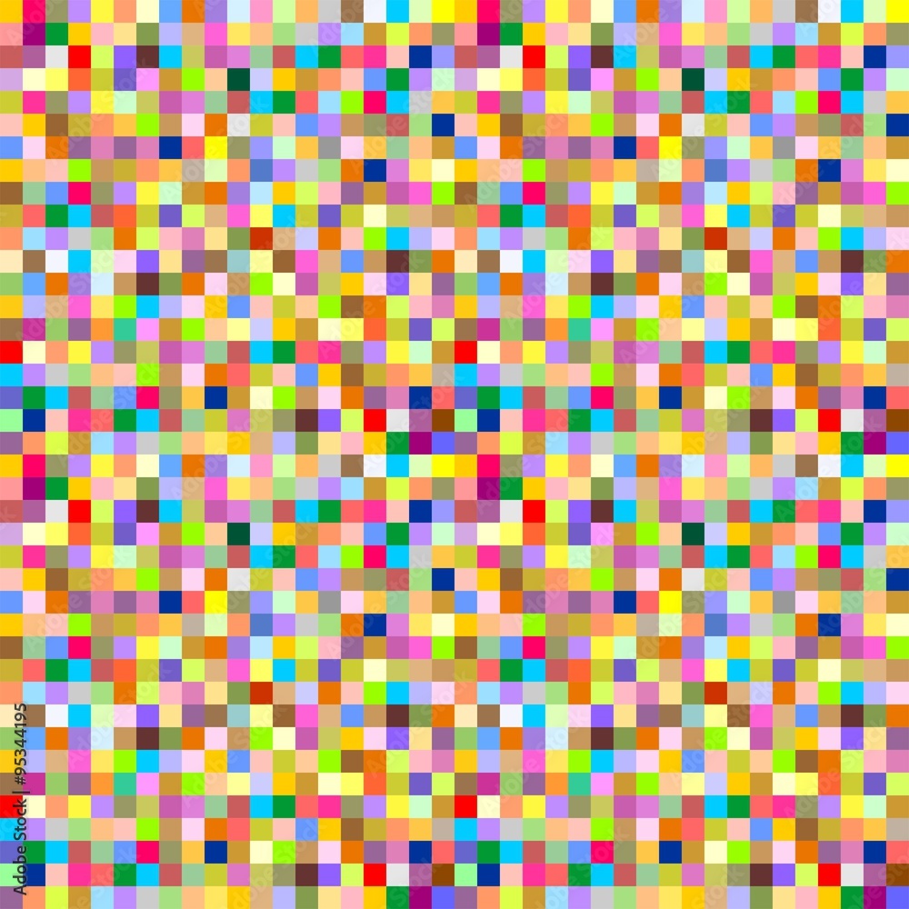 Fototapeta premium Background from multi-colored squares superimposed side by side and below each other