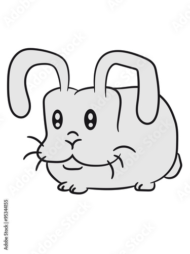 funny little comic cartoon bunny