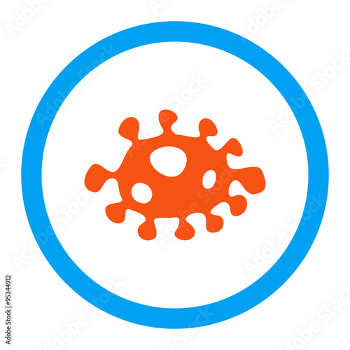Bacteria Rounded Vector Icon