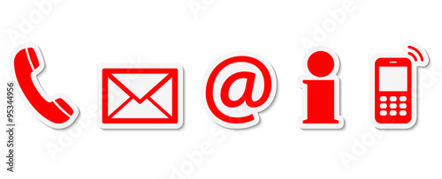 contact us icon set