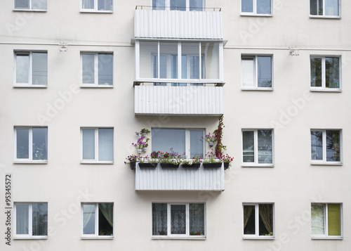 Balcony with flowers
