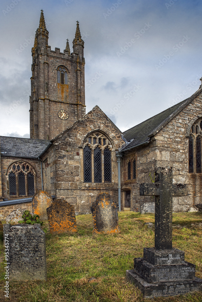 St. Ives Parish Church and old cemetery, Cornwall, England St. Ives Parish Church and old cemetery, Cornwall, England