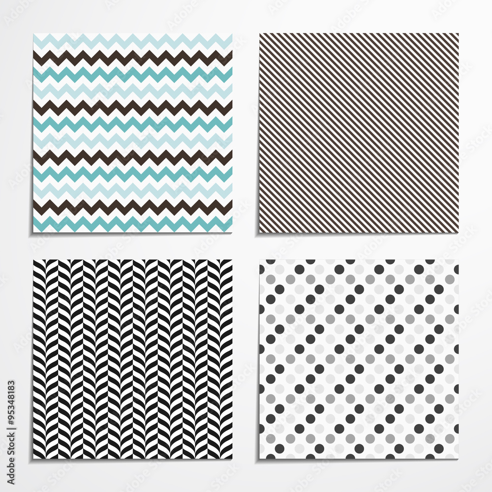 Collections of vector seamless patterns.