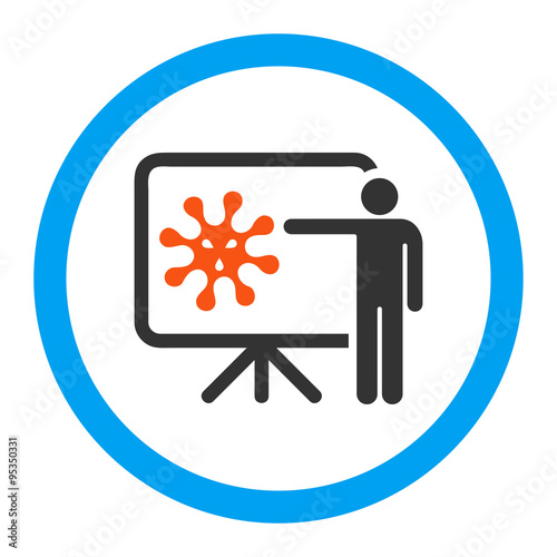 Virus Report Rounded Vector Icon