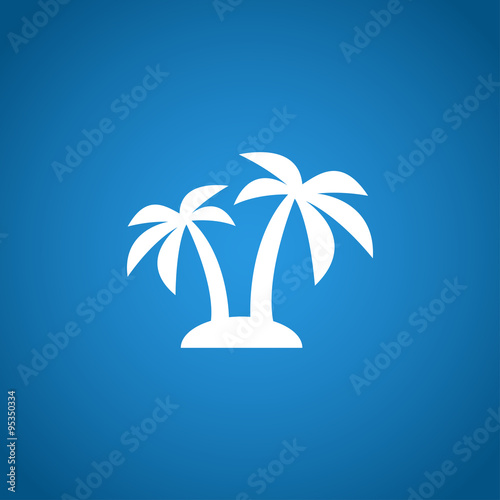 palm icon. Vector  Eps 10