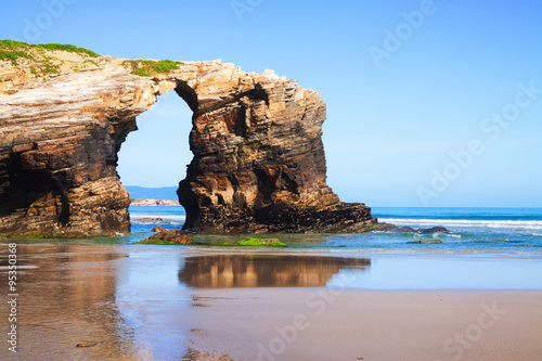 Natural arch at beach