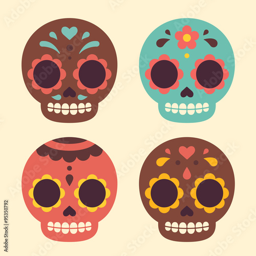 Mexican sugar skulls