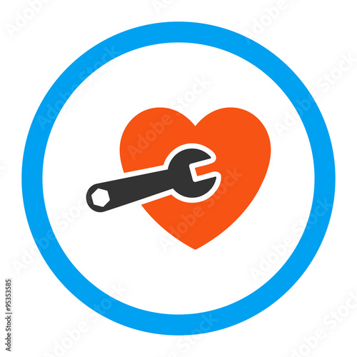 Heart Surgery Rounded Vector Icon