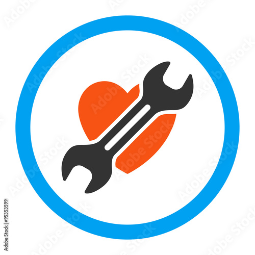 Heart Surgery Rounded Vector Icon