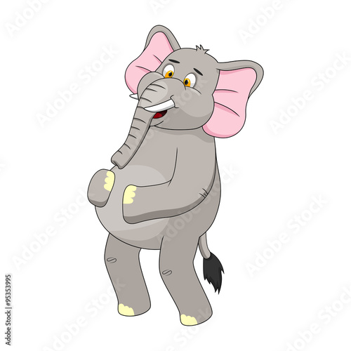 Elephant Cartoon Vector Illustration